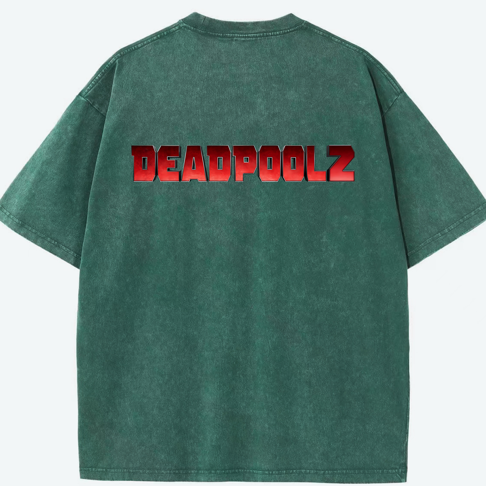 （画像用） Deadpool デッドプール 綿100% ヴィンテージ風 半袖Tシャツ（背面プリント）